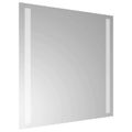 vidaXL Zrkadlo do kúpeľne s LED Priehľadná 40 x 40 cm tvrdené sklo