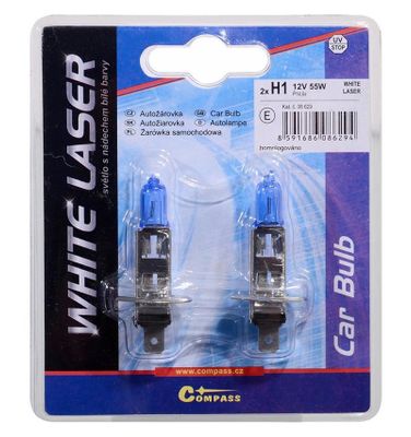 Žiarovka 12V H1 55W P14,5s WHITE LASER blister 2ks