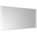 vidaXL Zrkadlo do kúpeľne s LED Priehľadná 100 x 60 cm tvrdené sklo