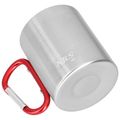 Kempingový hrnček NILS Camp NC17110 s karabínou 300ml červený