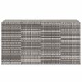 vidaXL Záhradný box na vankúše PE ratan 194x100x103 cm sivý