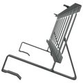 vidaXL Strážca snehu na streche Antracitová 800 x 29,5 x 34,5 cm Oceľ