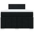 vidaXL Boxspring posteľ s matracom čierna 120x190 cm látka