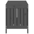 vidaXL Záhradný úložný box sivý 108x42,5x54 cm masívna borovica