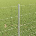 vidaXL Vonkajšie divoké oplotenie s posteľami 25 x 1 m Strieborná