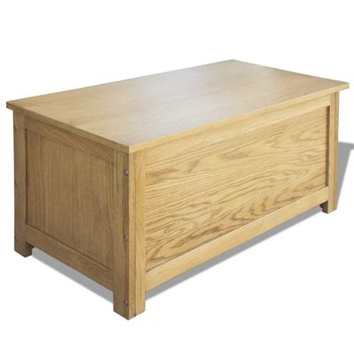 vidaXL Úložný box 90x45x45 cm, dubový masív