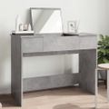 vidaXL Toaletný stolík so zrkadlom betónovosivý 100x45x76 cm