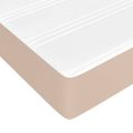 vidaXL Boxspring posteľ s matracom kapučínová 200x200 cm umelá koža