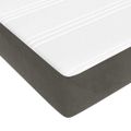 vidaXL Posteľný rám boxspring s matracom tmavosivý 160x200 cm zamat