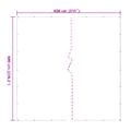 vidaXL Priehľadná plachta s okami 6x8 m Polyetylén