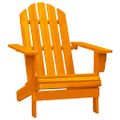 vidaXL Záhradná stolička Adirondack so stolíkom jedľový masív oranžová