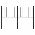 vidaXL Kovové náhradné čelo postele čierne 150 cm