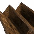 vidaXL Regál na časopisy Dymová dub 65 x 53 x 28,5 cm Kompozitné drevo