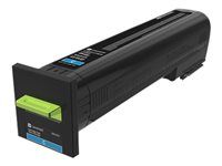 Ultra High Yield - azurová - originální - kazeta s barvivem LCCP, LRP, Lexmark Corporate - pro Lexmark CX860de, CX860dte, CX860dtfe