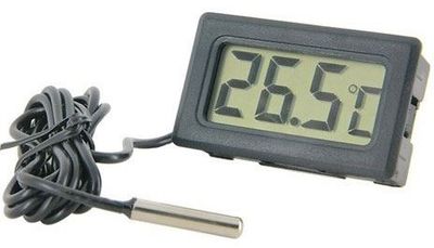 Digitálny teplomer TPM-10 so sondou 1 m, čierny