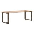 vidaXL Nohy k jedálenskému stolu v tvare T, 2 ks, čierne, 80x35x(72-73) cm, oceľ