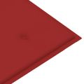vidaXL 2-miestna záhradná lavička s podložkou 120cm, eukalyptový masív