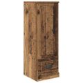 vidaXL Highboard 3 ks Staré drevo 132 x 35,5 x 103,5 cm