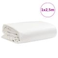 vidaXL Celta biela 1x2,5 m 650 g/m²