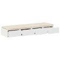 vidaXL Zásuvky pod posteľ Biela 120 x 36,5 x 16,5 cm Kompozitné drevo