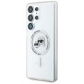 Karl Lagerfeld HC Magnetic IML Metal KC Heads puzdro pre Samsung Galaxy S25 Ultra biela