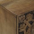 vidaXL TV skrinka Hnedá 105 x 33,5 x 46 cm Masívne mango drevo