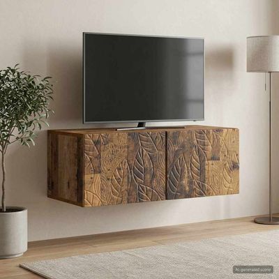 vidaXL Nástenná TV skrinka 98 x 41 x 30 cm Staré drevo
