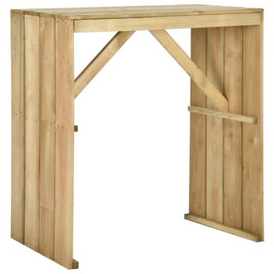 vidaXL Barový stôl 100x60x110 cm impregnovaná borovica