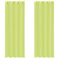 vidaXL Voálové závesy s priechodkami 2 ks Apple Green 140x260 cm