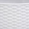 vidaXL Spodný kryt na vianočný stromček biely Ø56x23 cm plast