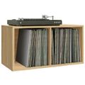 vidaXL Úložný box na vinyly, dub sonoma 71x34x36 cm, kompozitné drevo