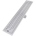 vidaXL Rovný sprchový odtok 2 ks vlnovka 730x140 mm nehrdzavejúca oceľ