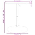 vidaXL Barový stolík Ø60x90,5 cm dubový masív