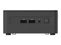 Barebone - mini PC 1 x Core i7 1260P / až 4.7 GHz - RAM 0 GB - grafika Intel Iris Xe Graphics - Gigabit Ethernet, 2.5 Gigabit Ethernet, Bluetooth 5.2, IEEE 802.11ax (Wi-Fi 6E) - čierna