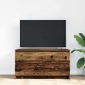 vidaXL TV skrinka Old Wood 100x35x54 cm Engineered Wood