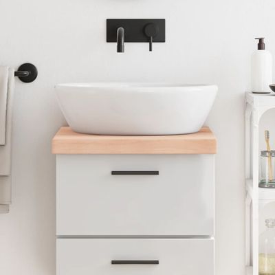 vidaXL Kúpeľňová doska 40x60x(2-6) cm neošetrený masív