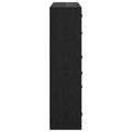 vidaXL Highboard 2 ks Čierny dub 68 x 37 x 142 cm Kompozitné drevo