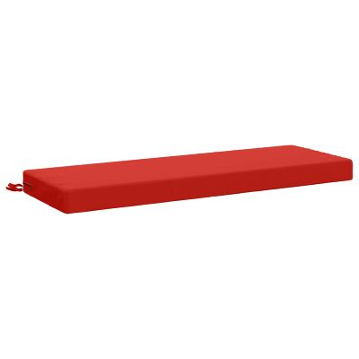 vidaXL Vankúš na lavičku SOEST 100% polyester Červená 100 x 40 x 8 cm