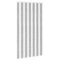 vidaXL Záves proti hmyzu z chenille Šedý a biely 118 x 220 cm 100% PP