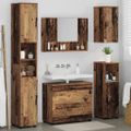 vidaXL Sada kúpeľňového nábytku 5 ks Staré drevo 35 x 30 x 192 cm