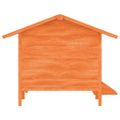 vidaXL Koterec pre psa hnedý 159x120x88,5cm borovicový masív