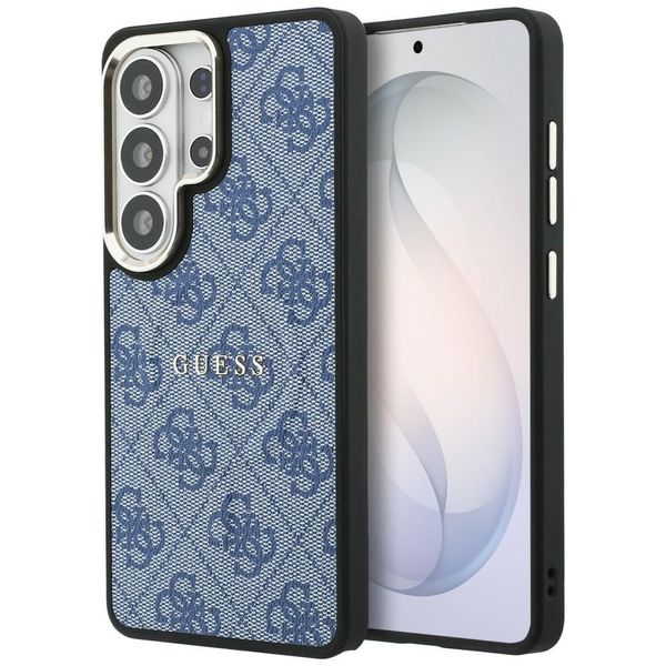 Puzdro Guess 4G Embossed Ring MagSafe pre Samsung Galaxy S26 Ultra modré