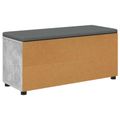 vidaXL Predsieňová lavica s vankúšom Betónovo Sivá 100 x 38 x 46 cm
