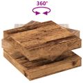 VidaXL Konferenčný stolík otočný o 360stupňov staré drevo 70x70x34,5cm