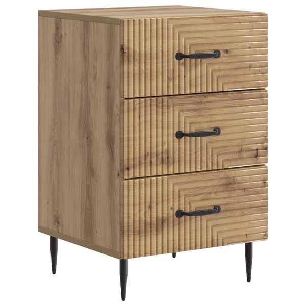 vidaXL Nočný stolík Dub artisan 43 x 41 x 66,5 cm Kompozitné drevo