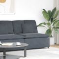 vidaXL Modulová stredová pohovka s vankúšmi, tmavosivá 100 cm