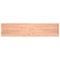 vidaXL Kúpeľňová doska bledohnedá 220x50x(2-6) cm ošetrený masív