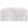 vidaXL Nástenná zásuvková polica betónovo-sivá 60x23,5x10 cm MDF