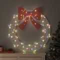 vidaXL Veniec 80 LED Viacfarebný 92 x 92 x 9,5 cm Akryl