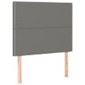 vidaXL Posteľ boxsping s matracom a LED tmavosivá 100x200 cm látka